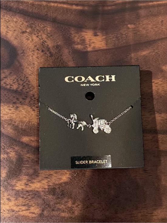 Coach Jewelry - Coach Silver Horse & Carriage Slider Bracelet